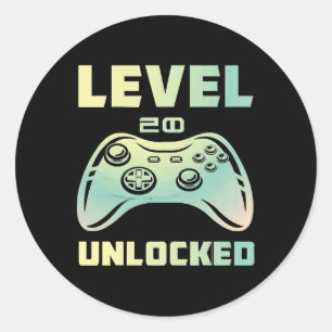 Pegatina Redonda nivel 20 desbloqueado