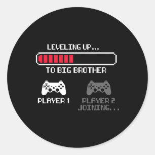 Pegatina Redonda Nivelación A Gran Hermano Para Hombres Hombres Vin