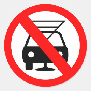 Pegatina Redonda No beba y no conduzca