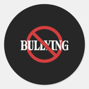 Pegatina Redonda No bullying Stop bullying Kindness Naranja Unity