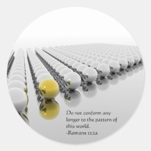 Pegatina Redonda No Conformar