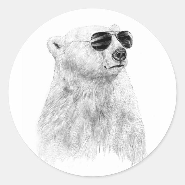 Pegatina Redonda No dejes que el sol caiga (Anverso)