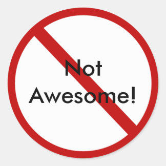 Pegatina Redonda ¡No es asombroso!