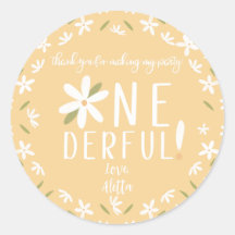 ¿No es maravillosa Pegatinas del 1º B-Day?