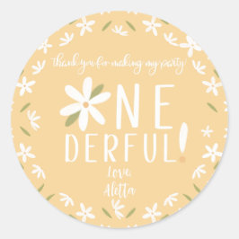 Pegatina Redonda ¿No es maravillosa Pegatinas del 1º B-Day?