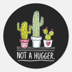 Pegatina Redonda No es un Chiste de Cactus más grande