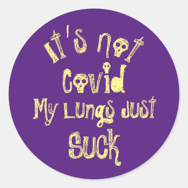 Pegatina Redonda No está claro (Anverso)