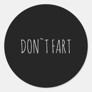 Pegatina Redonda No Fart Gym Deporte Culturismo Proteína Entrenamie