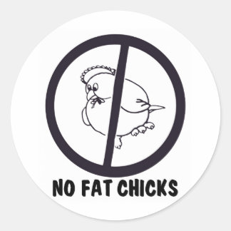 PEGATINA REDONDA NO-FAT-CHICKS-0995