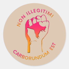 Pegatina Redonda NO (gradiente)