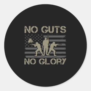 Pegatina Redonda No Guts No Glory