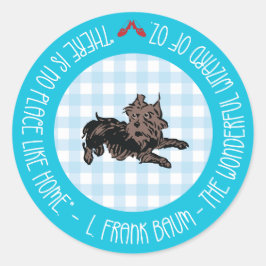 Pegatina Redonda No hay lugar como el hogar - Wizard of Oz