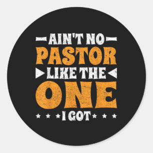 Pegatina Redonda No Hay Pastor Como El Que Tengo