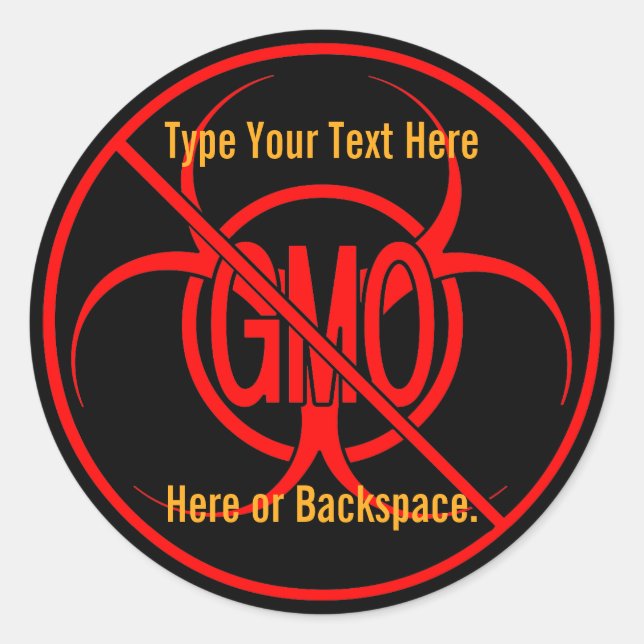 Pegatina Redonda No hay Pegatinas de advertencia de Pegatinas de GM (Anverso)