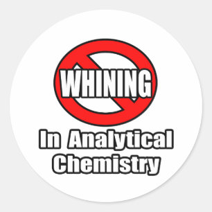Pegatina Redonda No Hay Perplejidad En La Química Analítica