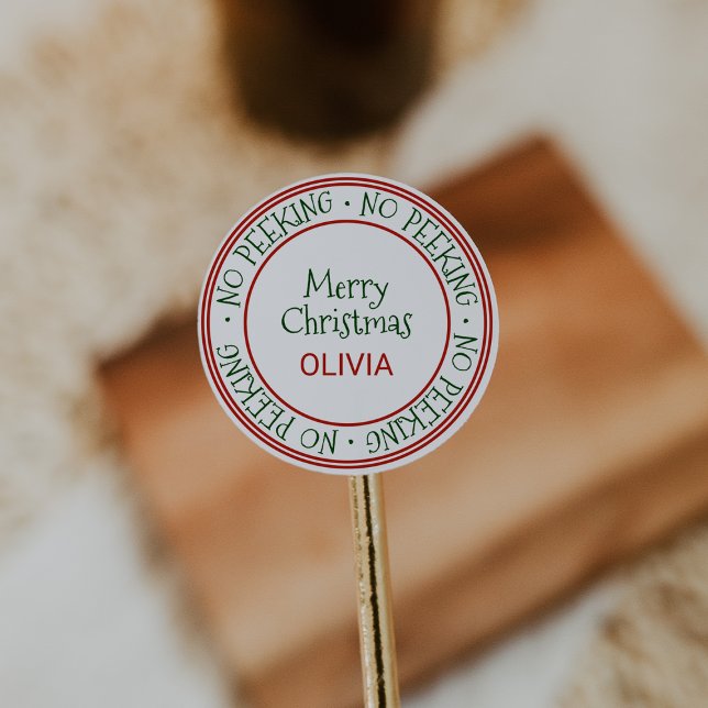 Pegatina Redonda No hay regalo de Navidades de búsqueda (Subido por el creador)