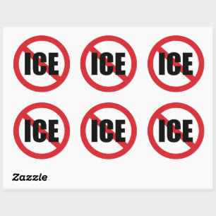 Pegatina Redonda No ICE