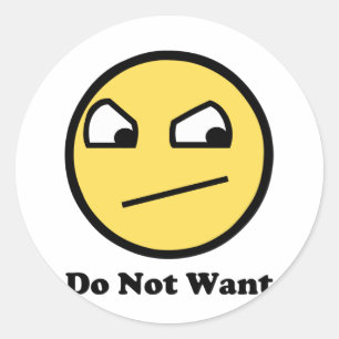 Pegatina Redonda No impresionante no quiera