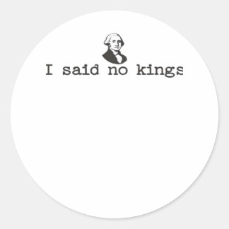 Pegatina Redonda No Kings In America Bold Casual