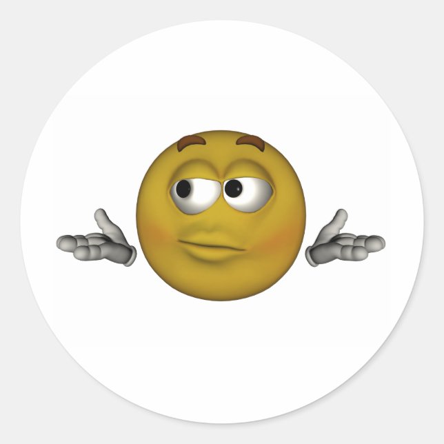 Pegatina Redonda No lo sé (Anverso)