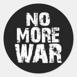 Pegatina Redonda No más guerra