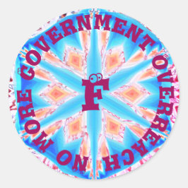 Pegatina Redonda No más - insertar el texto