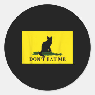 Pegatina Redonda No me comas gatos para Trump 2024