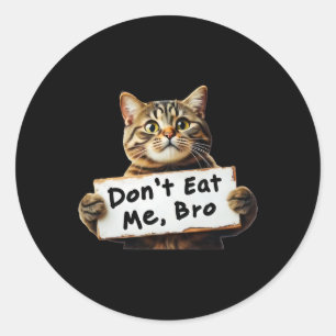 Pegatina Redonda No me comas gatos por Trump 2024