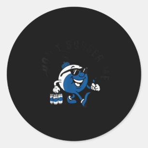 Pegatina Redonda No Me Flotes Pesca Divertido Amante De La Pesca Pe