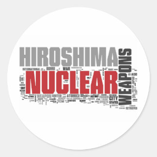 Pegatina Redonda No olvides a Hiroshima