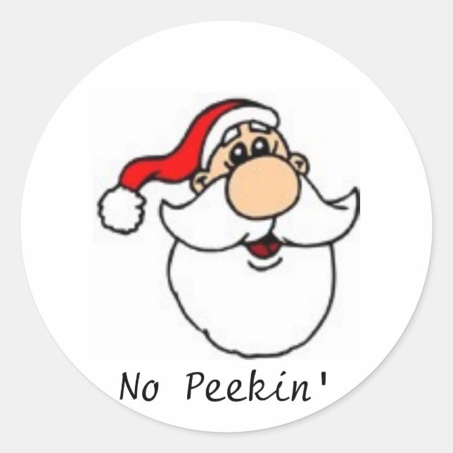 PEGATINA REDONDA NO PEEKIN (Anverso)