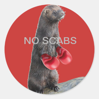 Pegatina Redonda NO pegatinas SCABS