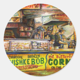 Pegatina Redonda No puedes competir con eso