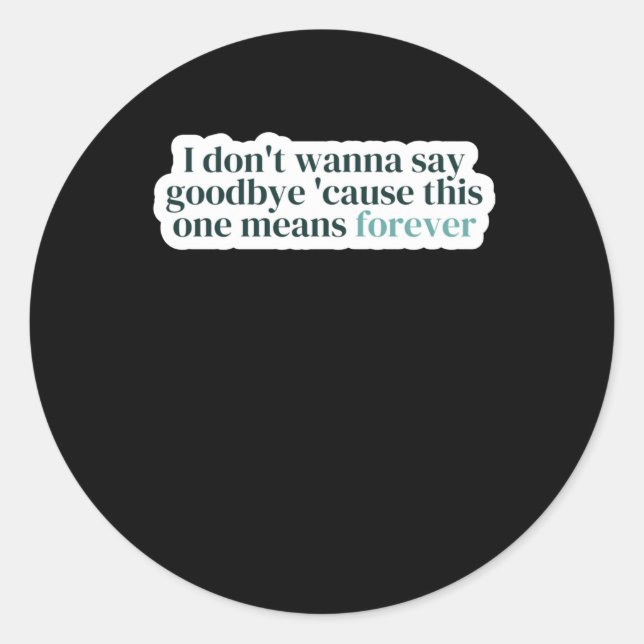 Pegatina Redonda No quiero decir bien (Anverso)