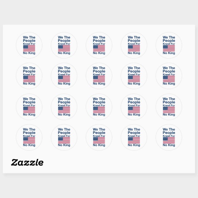 PEGATINA REDONDA ¡NO REYES! (Hoja)