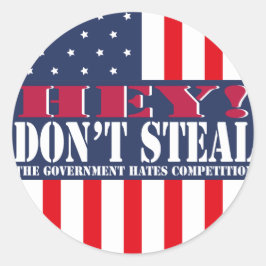 Pegatina Redonda No robes