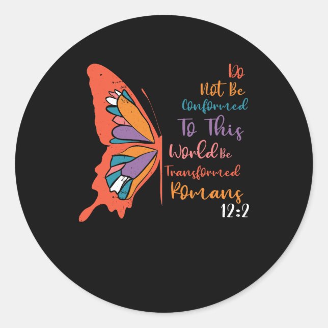 Pegatina Redonda No Se Ajusten A Este Mundo. (Anverso)