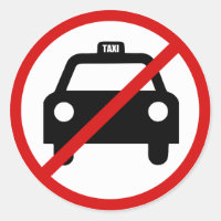 No se permiten taxis