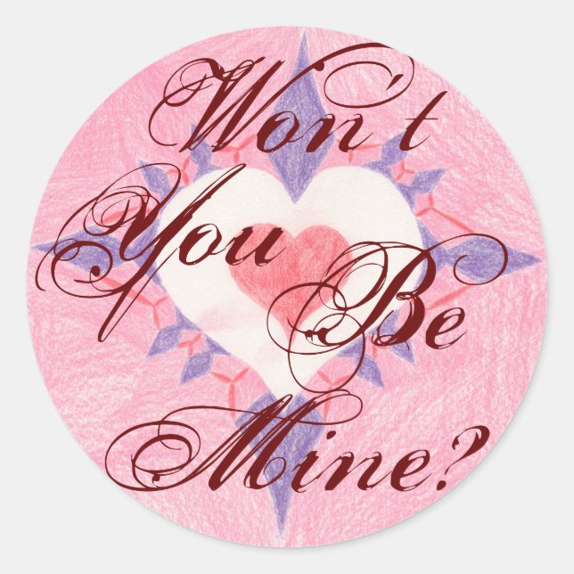Pegatina Redonda ¿No serás mía? (Anverso)