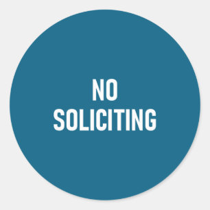Pegatina Redonda No Solicitar, Divertido, Chistes, Sarcástico