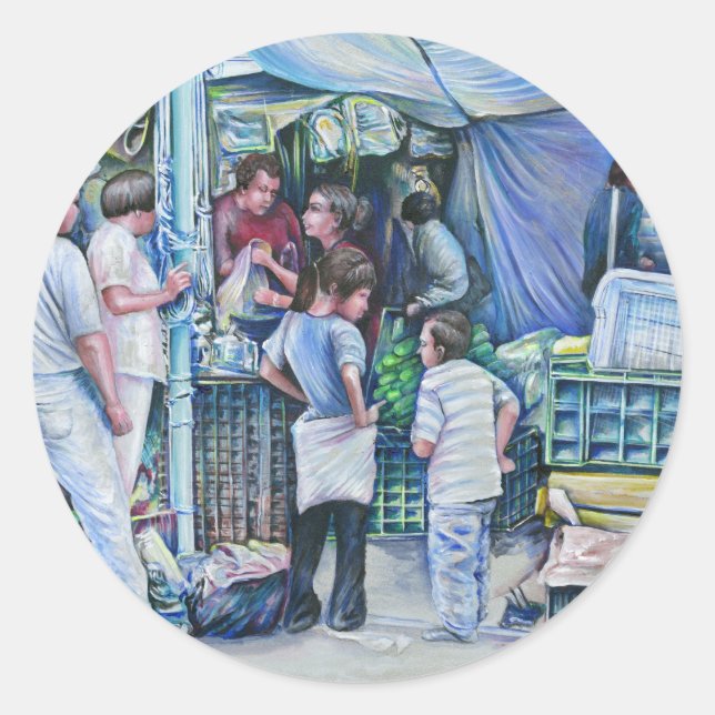 Pegatina Redonda No son Chicas, son mujeres (Anverso)