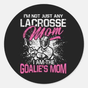 Pegatina Redonda No soy cualquier Lacrosse Mamá Soy el Mo de los Ar