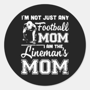 Pegatina Redonda No Soy Solo Cualquier Mamá De Fútbol Soy La M De L