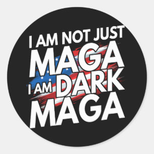 Pegatina Redonda No soy solo la oscura elección de Trump en las ele