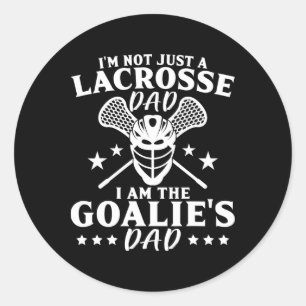 Pegatina Redonda No soy solo un papá de Lacrosse Soy el papá de Goa