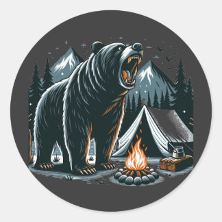 Pegatina Redonda No te metas en mi casa