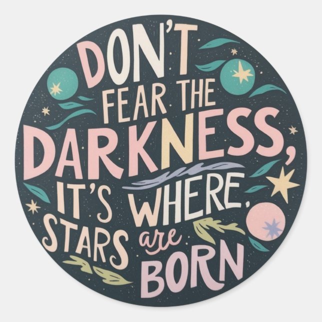 Pegatina Redonda No temas a los Pegatinas (Anverso)