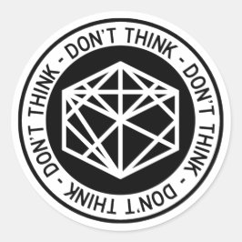 Pegatina Redonda No Think™ Six-Pack RADS