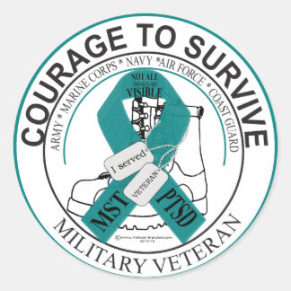 Pegatina Redonda No todas las heridas son visibles