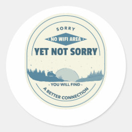 Pegatina Redonda No todos los que vagan están perdidos.